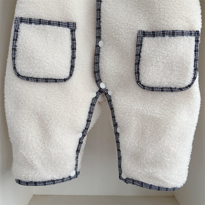 【BABY】冬新作シープボアカバーオール&フードSK103213