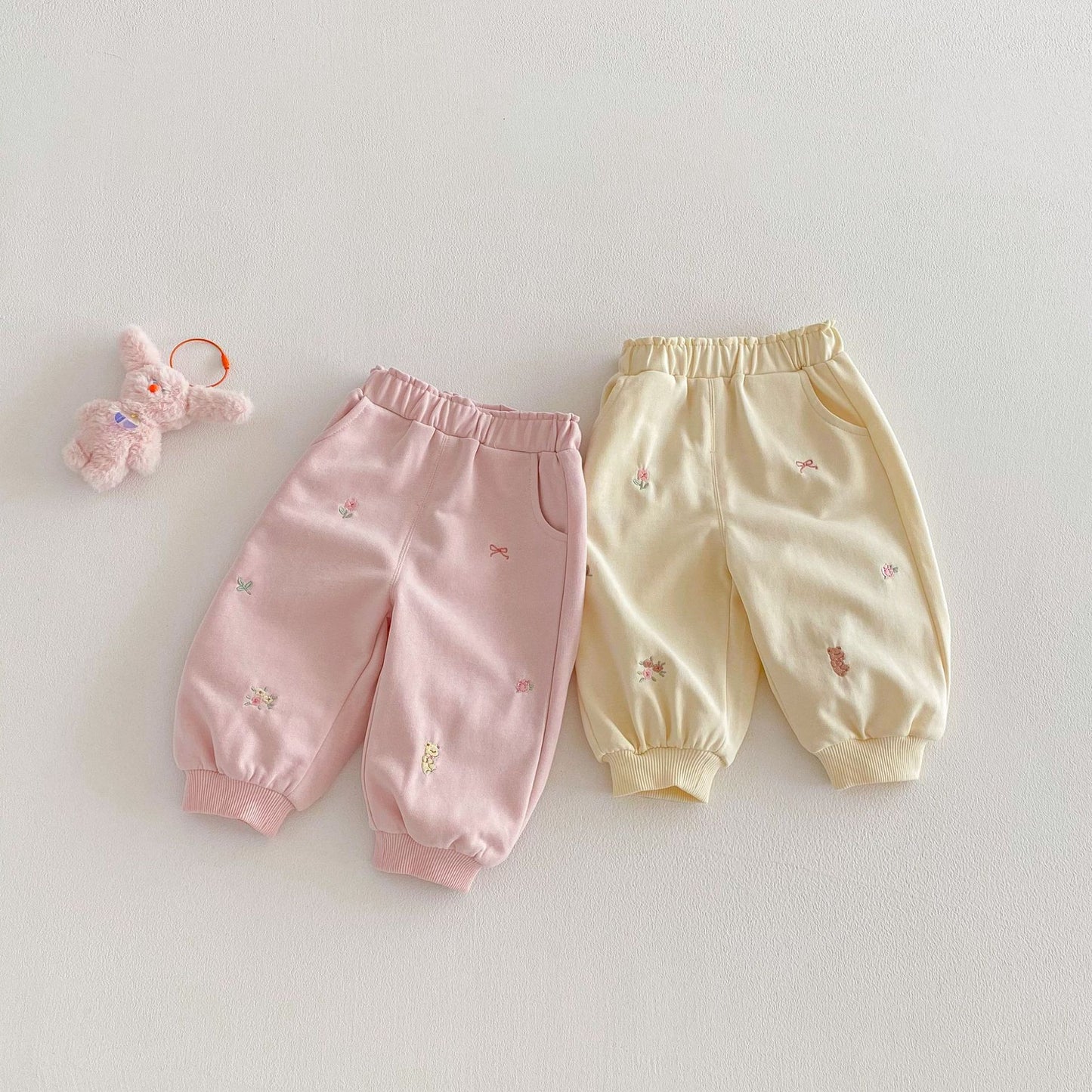 【BABY&KID】韓国風刺繍リラックスパンツSK103518