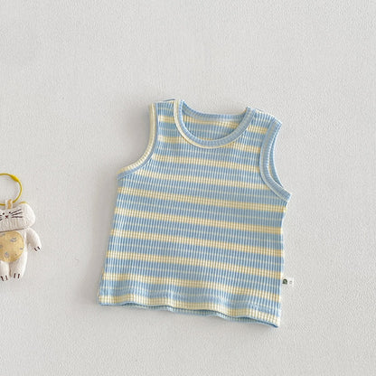 【BABY】夏新作星柄サロペット＆カラフルボーダータンクトップSK104506