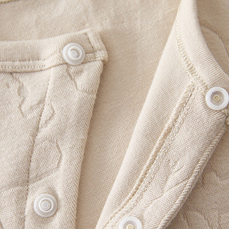 【BABY】北欧風ジャカード前開きカバーオールSK102624