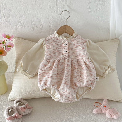 【BABY】冬新作うさぎあったかカバーオールSK103003