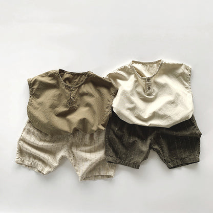 【BABY&KID】夏新作 韓国風ノースリーブTシャツSK080819
