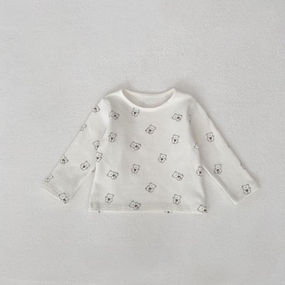 【BABY】クマポケット付きコーデュロイサロペットORクマ柄ＴシャツSK060603