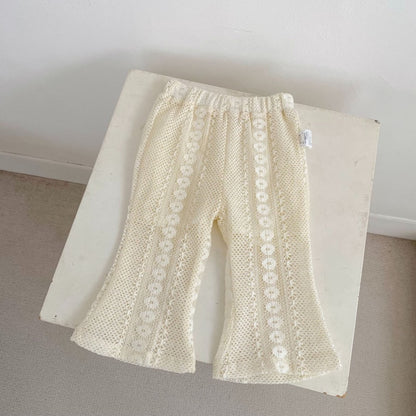 【BABY&KID】夏新作 透かし編みセットアップ、パンツSK104930