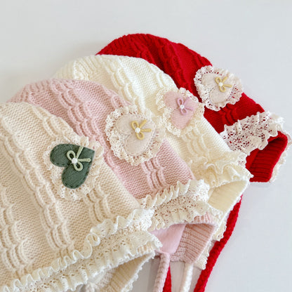【HAT】ハートレースベビーボンネットSK101614