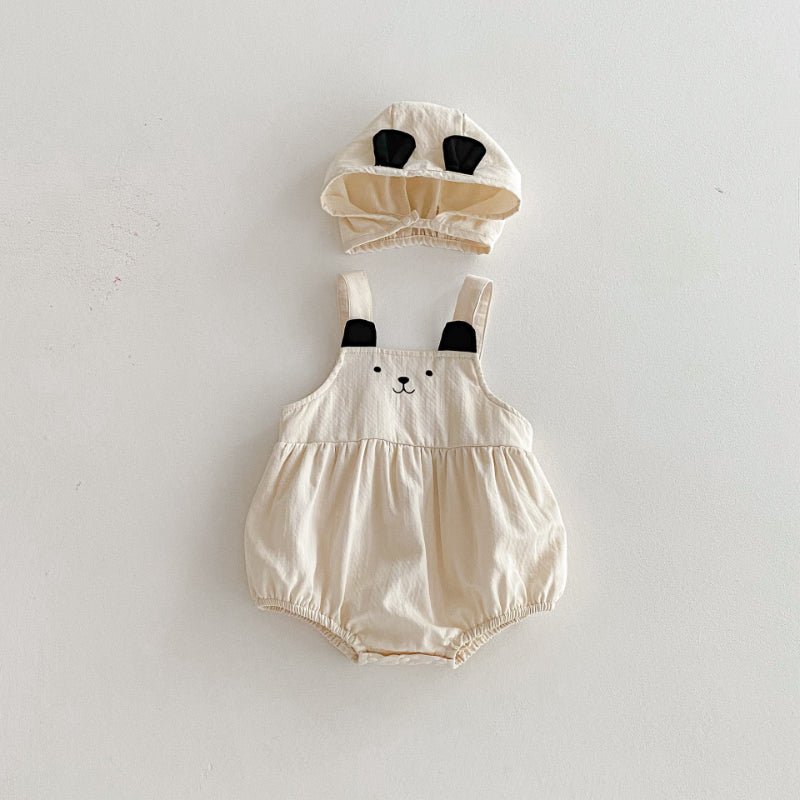 【BABY】くまロンパース、パフスリーブトップスSK092534