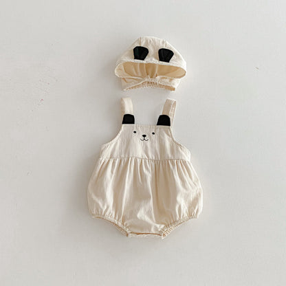 【BABY】くまロンパース、パフスリーブトップスSK092534
