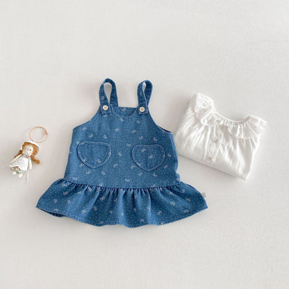 【BABY&KID】 総柄リボンプリントワンピースSK103508