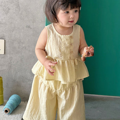 【BABY】夏新作蝶結びセットアップSK105320