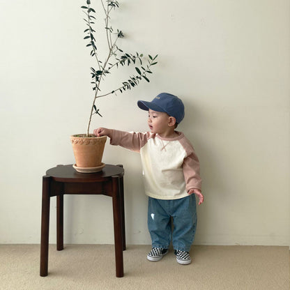 【BABY】シンプル配色TシャツSK102006
