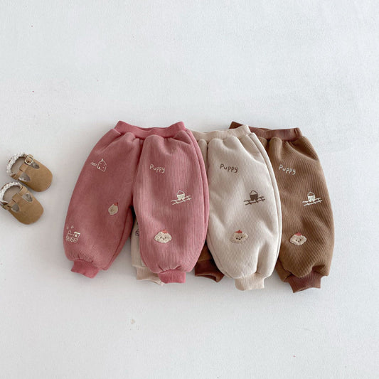 【BABY&KID】冬新作らくがき風あったかパンツSK103027