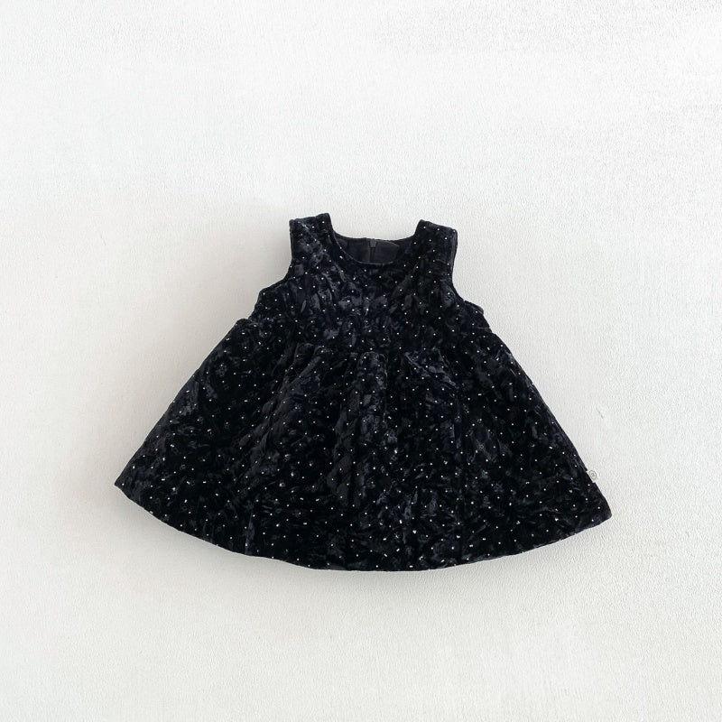 【BABY&KID】ドット裏起毛ワンピース、フリル襟ニットSK108110