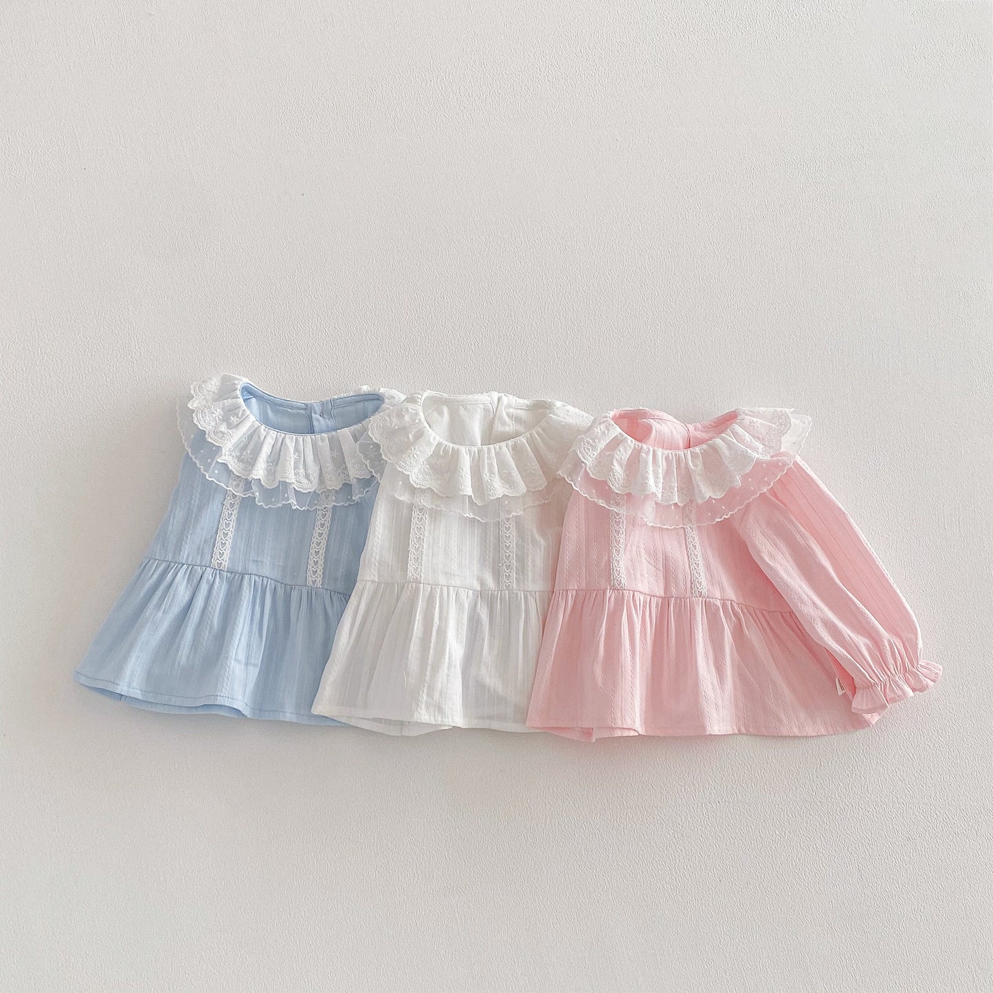 【BABY&KID】かわいいレースフリル襟ブラウスSK103511