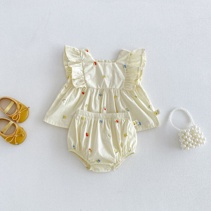 【BABY】夏新作スウィート小花柄セットアップSK105818