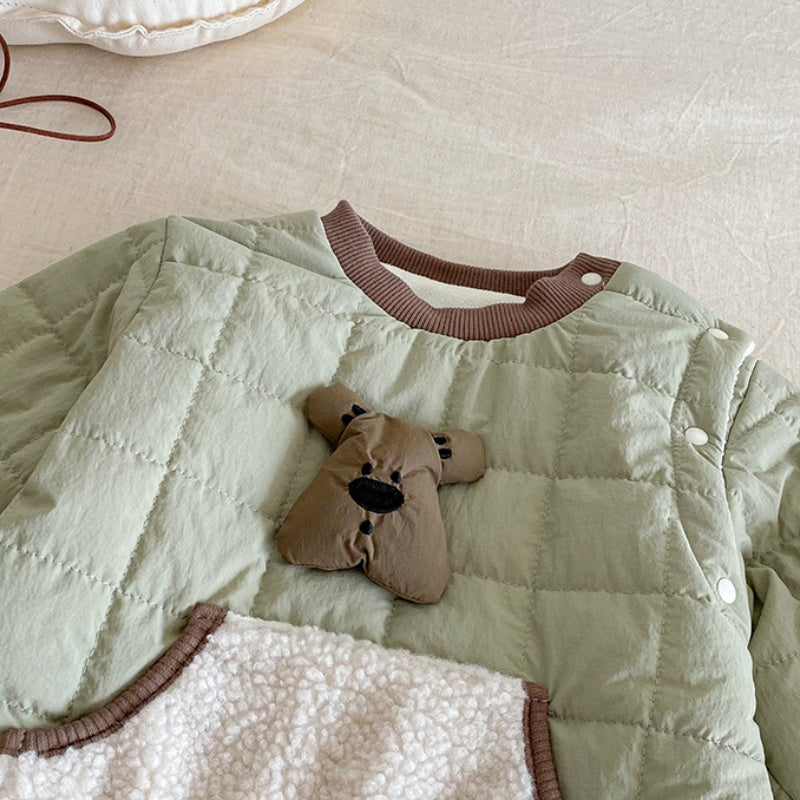 【BABY】冬新作韓国風大きめポケットカバーオールSK102720