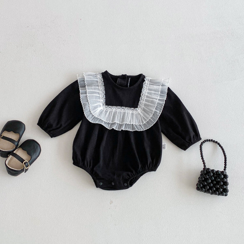 【BABY】レースフリルロンパースSK103616