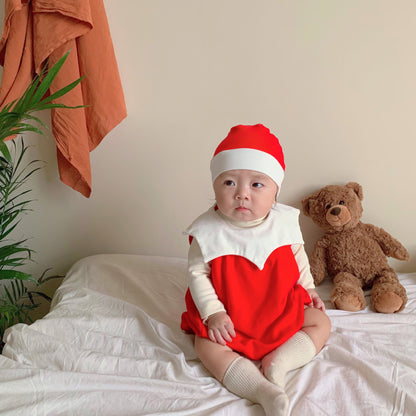 【BABY】韓国風ロンパースタイプクリスマスウェアSK102803