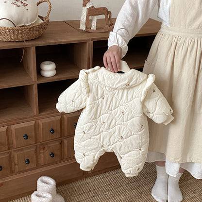 【BABY】冬新作刺繍入り中綿カバーオールSK102503