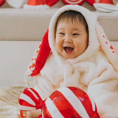 【BABY】うさぎデザインもこもこカバーオールSK102814