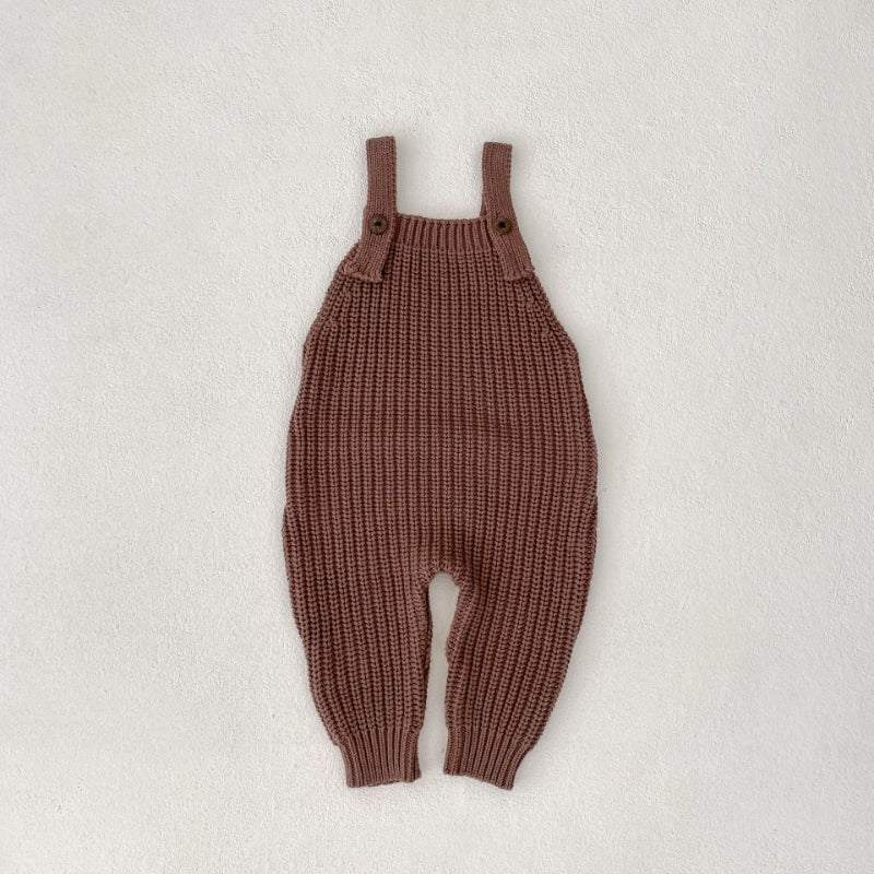 【BABY】厚手ニットサロペットカバーオールSK100728