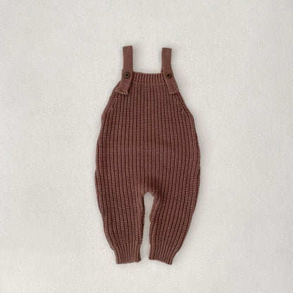 【BABY】厚手ニットサロペットカバーオールSK100728