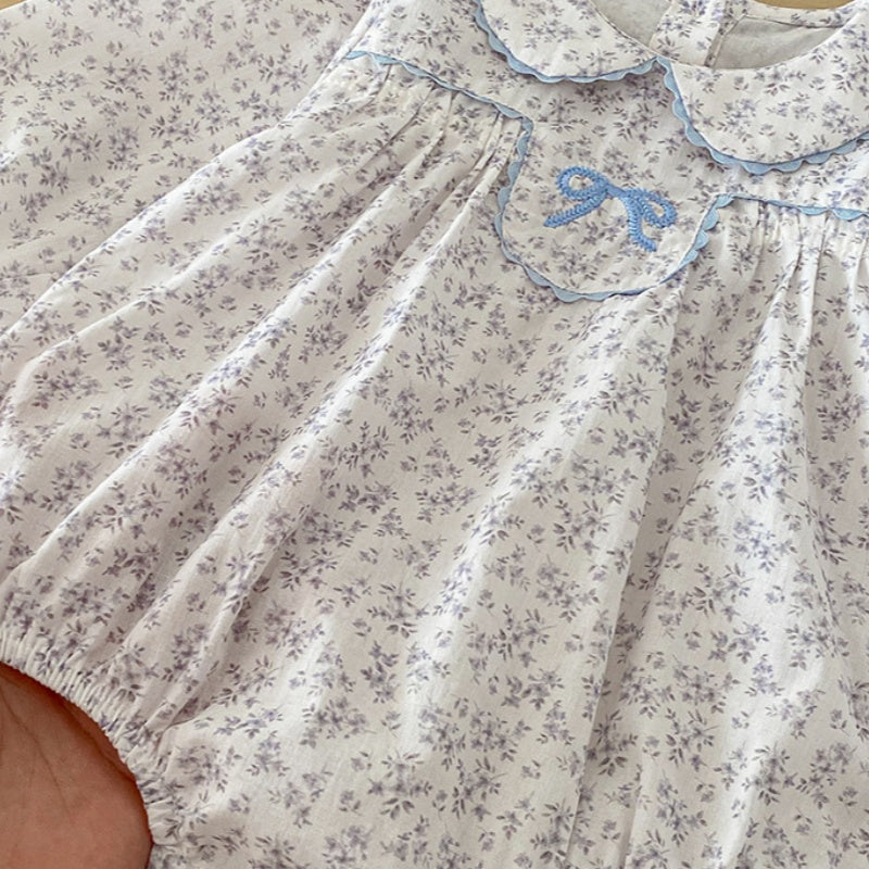 【BABY】小花柄コットンロンパースSK103409