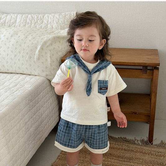 【BABY】夏新作学院風セットアップSK105321