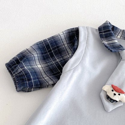 【BABY】重ね着風ネクタイカバーオールSK103411