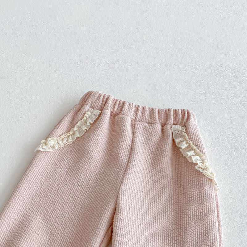 【BABY&KID】レース襟セットアップSK100333