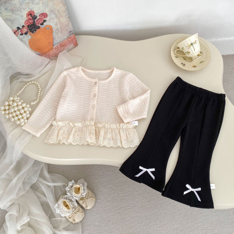 【BABY&KID】レース切り替えカーディガンSK092727