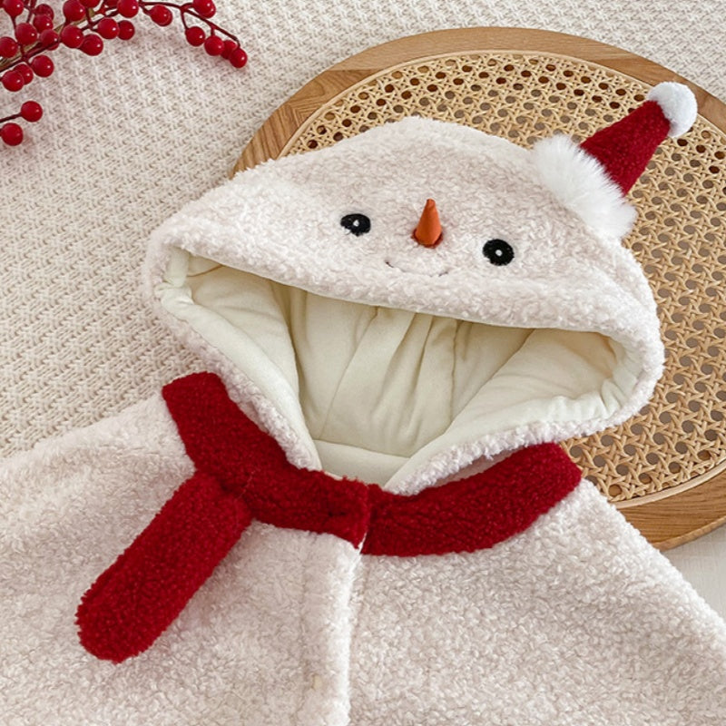 【BABY】ホワイトスノーマンボアケープSK102936