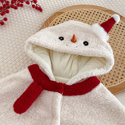 【BABY】ホワイトスノーマンボアケープSK102936