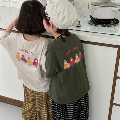 【BABY&KID】夏新作 バックカートゥーンプリントTシャツSK080512