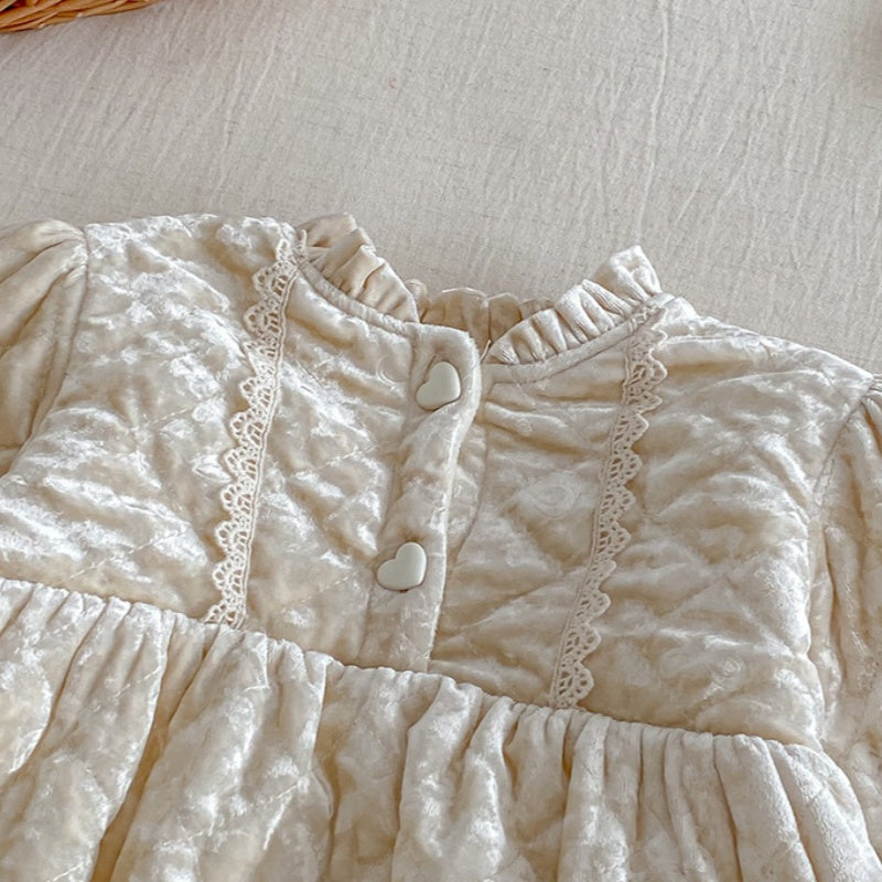 【BABY】冬新作キルティングベロアカバーオールSK103004