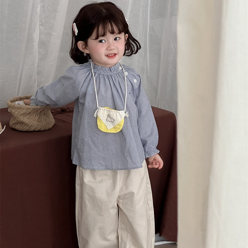【BABY&KID】ストライプ刺繍ニットカーデSK101439