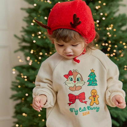 【BABY】キュートなクリスマス長袖トレーナーSK102827