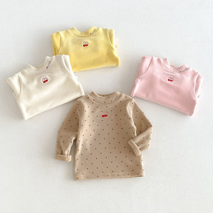 【BABY&KID】刺繍さくらんぼトップスSK108104