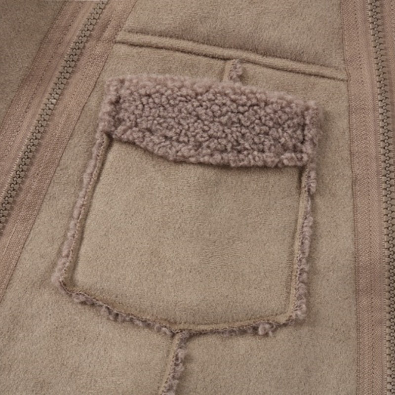 【BABY】冬新作北欧風ボア風ダブルジップカバーオールSK102628