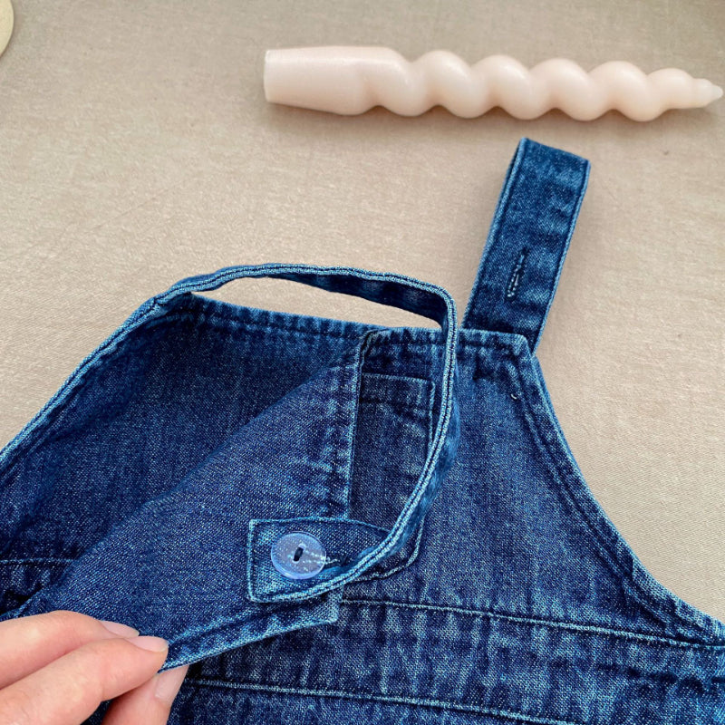 【BABY&KID】くま刺繍ジャンパースカート、カートゥーン刺繍襟ブラウスSK100841