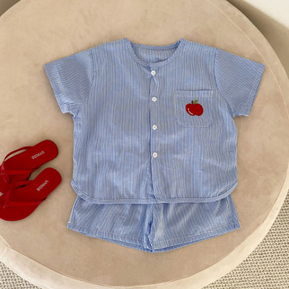 【BABY＆KID】夏新作 りんご柄セットアップ、ワンピースSK063015