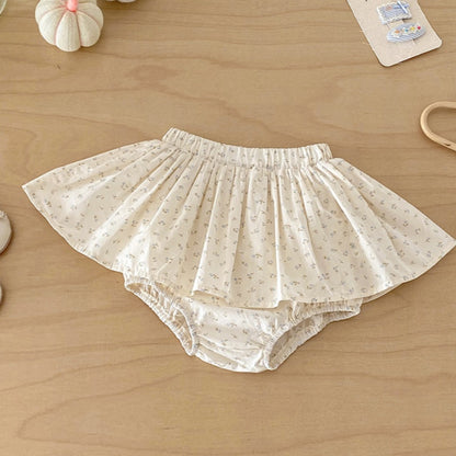 【BABY】ライトブルーニットカーディガン＆小花柄ブルマSK103712