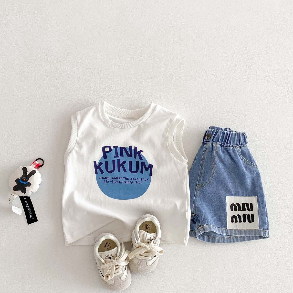 【BABY&KID】夏新作 PinkkukumノースリーブTシャツSK062724