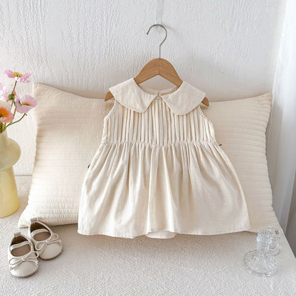 【BABY&KID】夏新作コットンノースリーブワンピースSK105020