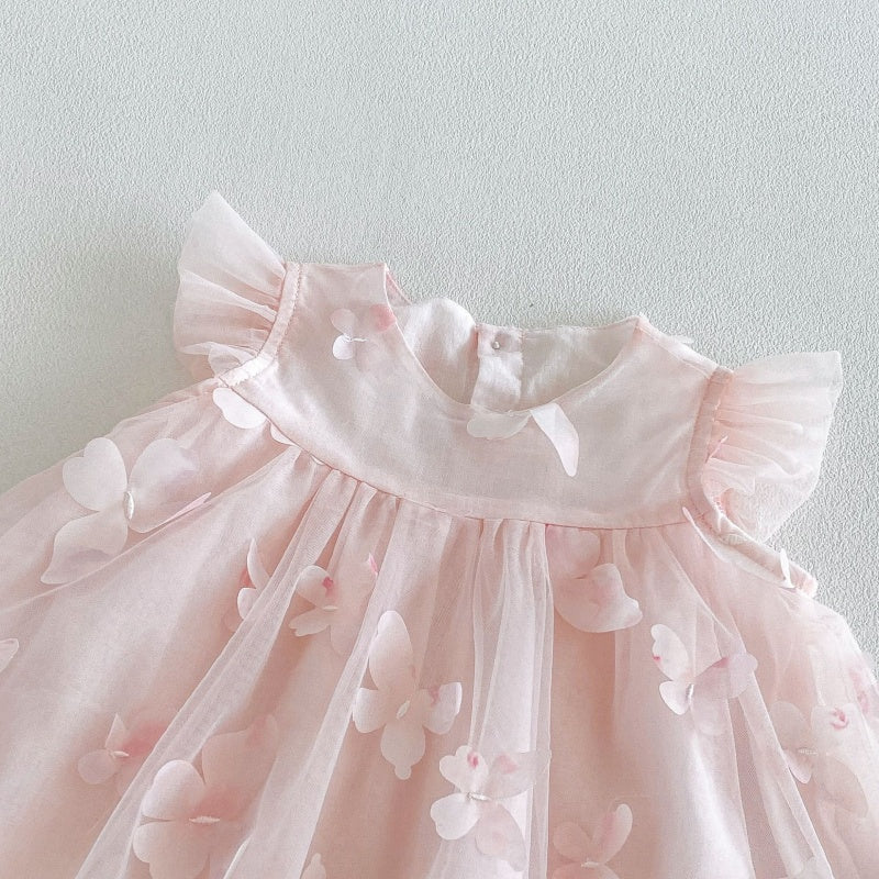 【BABY&KID】夏新作立体バタフライワンピースSK106112