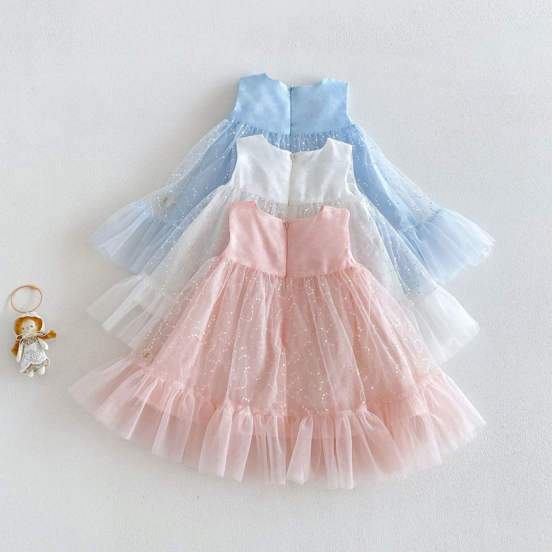【BABY&KID】夏新作チュール蝶結びワンピースSK105912