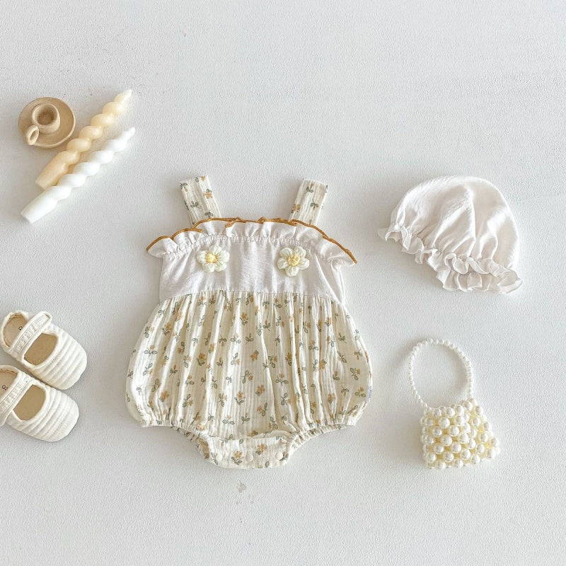 【BABY】夏新作小花柄キャミロンパースSK105012