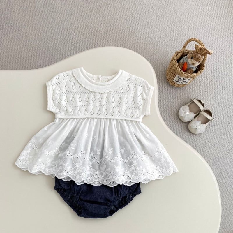 【BABY&KID】夏新作 ノースリーブニットトップスSK080107
