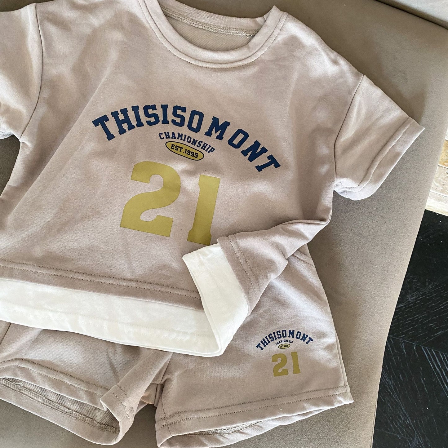 【BABY&KID】夏新作 THISISO MONTレイヤードセットアップSK061708