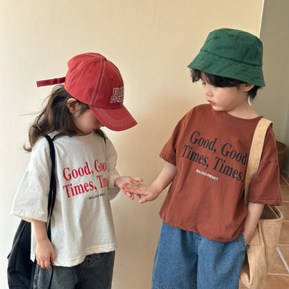 【BABY&KID】夏新作 Good times半袖トップスSK063026
