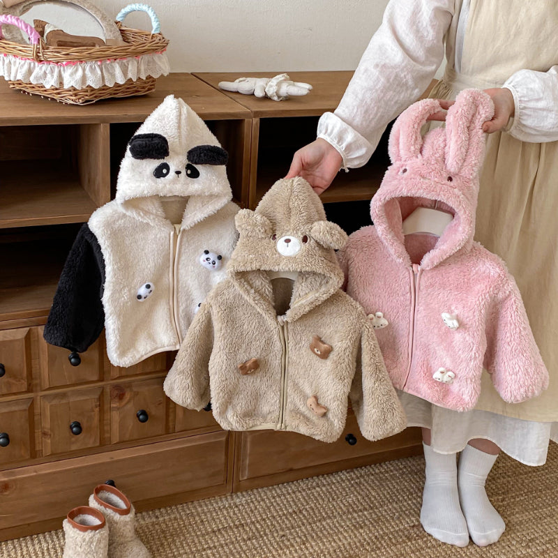 【BABY&KID】冬新作両面ボアフードジャケットSK102526